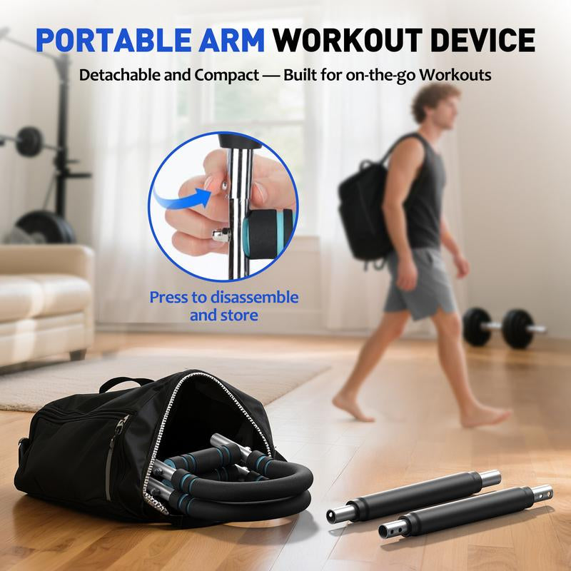 Flybird Adjustable Arm Trainer for Chest Workout with Spring Resistance - Portable Strengthening Equipment for Chest, Forearm, and Grip for Home and Outdoor Use