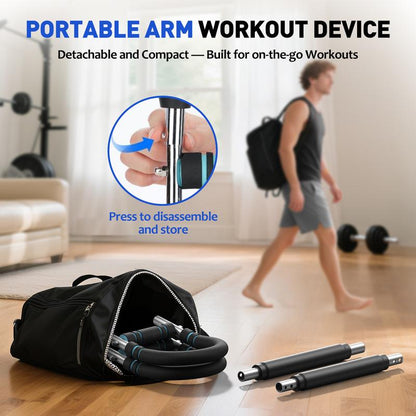 Flybird Adjustable Arm Trainer for Chest Workout with Spring Resistance - Portable Strengthening Equipment for Chest, Forearm, and Grip for Home and Outdoor Use