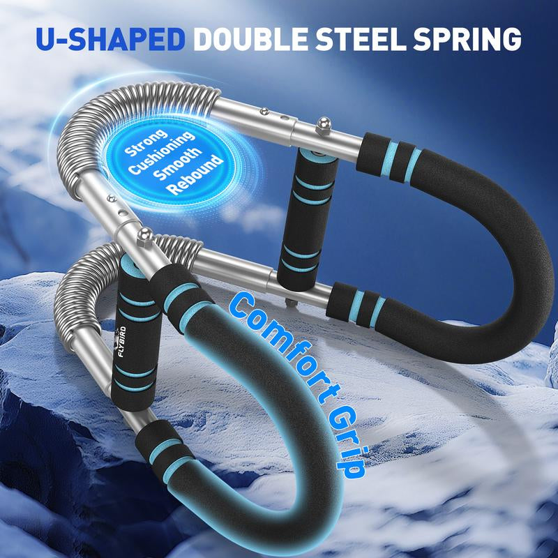 Flybird Adjustable Arm Trainer for Chest Workout with Spring Resistance - Portable Strengthening Equipment for Chest, Forearm, and Grip for Home and Outdoor Use